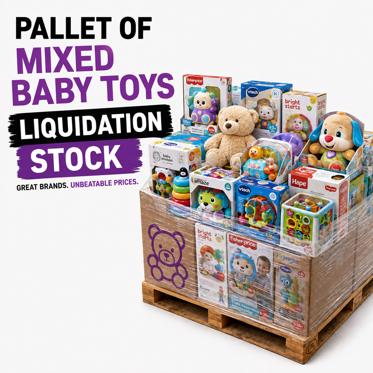Pallet of Mixed Baby Toys